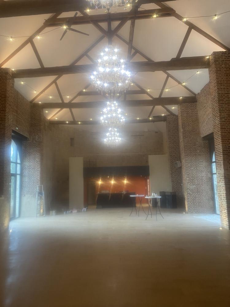 Chantier -  salle de réception château Esnes 2