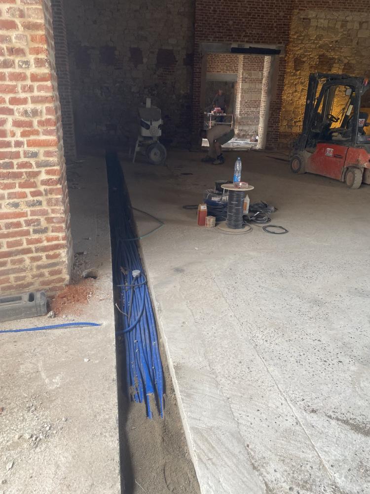 Chantier -  salle de réception château Esnes 6