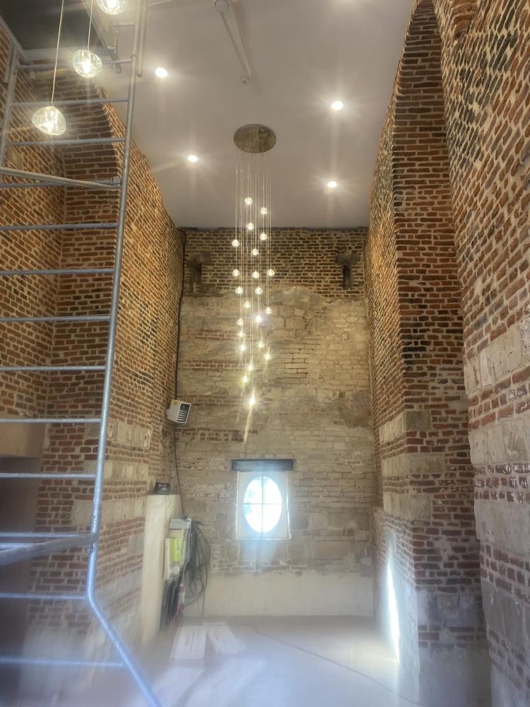Chantier -  salle de réception château Esnes 13
